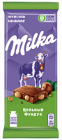 Шоколад Milka молочный с цельным фундуком, 85 г