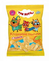 Три Кота, сладкие кукурузные палочки, 75 г