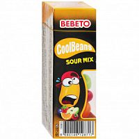 Жев.Мармелад BEBETO"COOL BEANS SOUR MIX"60г.(вкус яблока,апельсина,клубники,малины,черники)*18шт
