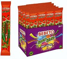 Жев.Мармелад BEBETO"SOUR STICKS"30г.(вкус арбуза)*24шт