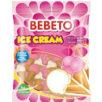 Жев.Мармелад BEBETO"ICE CREAM"70г.(вкус клубники,сливок,малины и вафли)*12шт