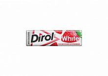 Жевательная резинка Dirol White, клубника, 13,6 г