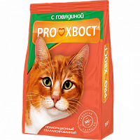 Сухой корм для кошек ПроХвост "Говядина", 350 гр